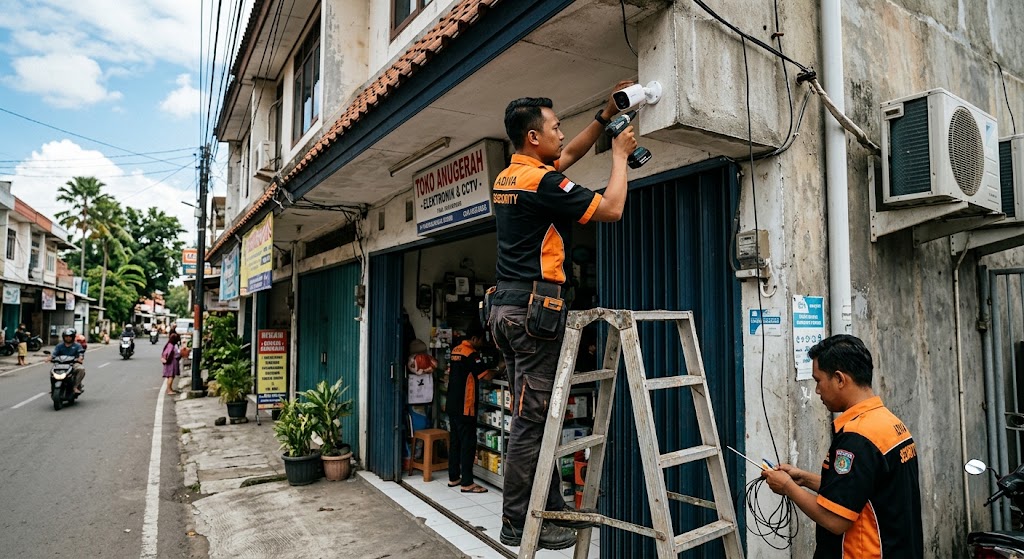 Tips Menentukan Titik Posisi Pemasangan CCTV yang Efektif di Area Ruko